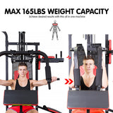 Powertrain Multi Station Home Gym with 165lb Weights and Dumbbells