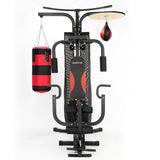 Home Gym Multi Station with Boxing Punching Bag Speed Ball Powertrain