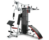 Powertrain Home Gym Multi Station Exercise 175lb Weights Dumbbells