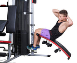 Powertrain Home Gym Multi Station Exercise 175lb Weights Dumbbells