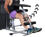 Powertrain Home Gym Multi Station Exercise 175lb Weights Dumbbells