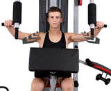 Powertrain Home Gym Multi Station Exercise 175lb Weights Dumbbells - Low Angle