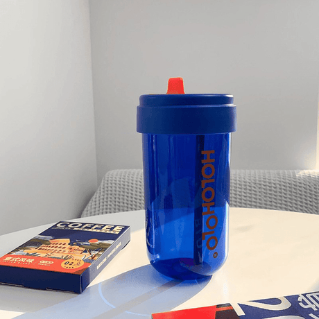 HOLOHOLO Heat-Resistant Reusable Coffee Cup Blue 300ml-2006733460005326849