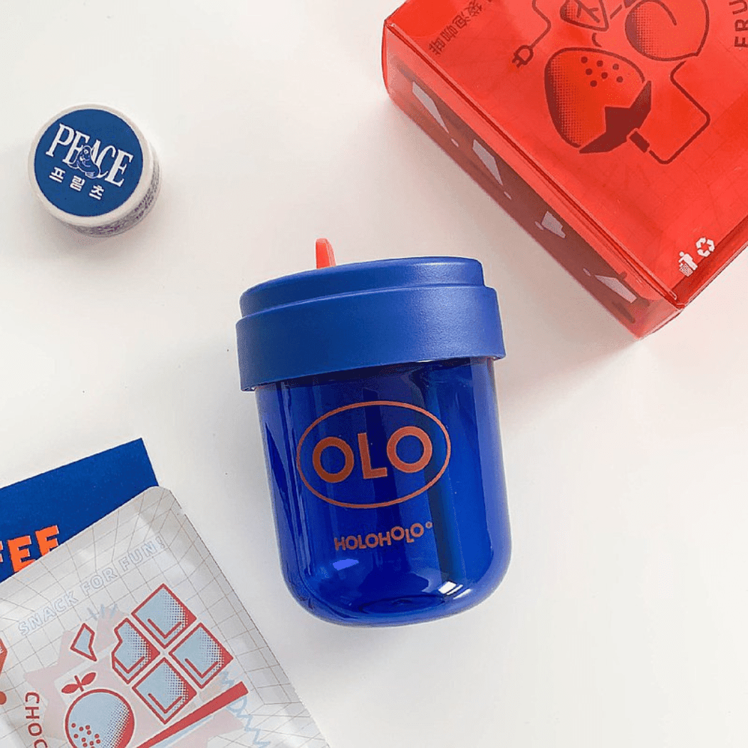 HOLOHOLO Heat-Resistant Reusable Coffee Cup Blue 300ml-1954803128863952898