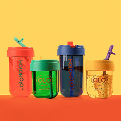 HOLOHOLO Heat-Resistant Reusable Coffee Cup Blue 300ml-2006733460005326851