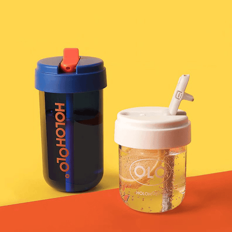 HOLOHOLO Heat-Resistant Reusable Coffee Cup Blue 300ml-2006733460005326852