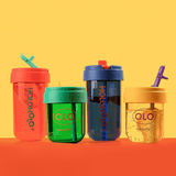 HOLOHOLO Heat-Resistant Reusable Coffee Cup Green 450ml - Top-Down View