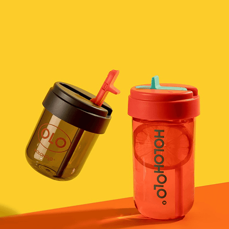 HOLOHOLO Heat-Resistant Reusable Coffee Cup Grey 450ml-1954803129765728257