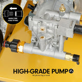 Kolner 6000 8HP 4800psi Petrol Engine High Pressure Washer Cleaner - Front View