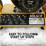 Kolner 6000 8HP 4800psi Petrol Engine High Pressure Washer Cleaner - Close-Up Angle