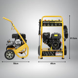 Kolner 6000 8HP 4800psi Petrol Engine High Pressure Washer Cleaner - Rear View