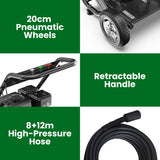 Kolner LT-12A 7HP 2200PSI Petrol Engine High Pressure Washer 7.5LPM - Rear View