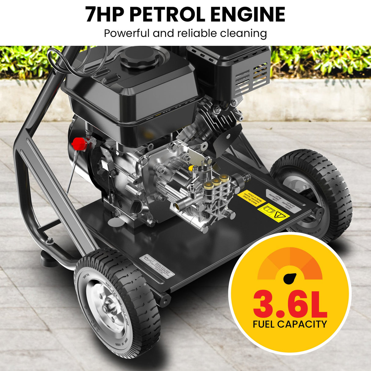 Kolner LT-12A 7HP 2200PSI Petrol Engine High Pressure Washer 7.5LPM