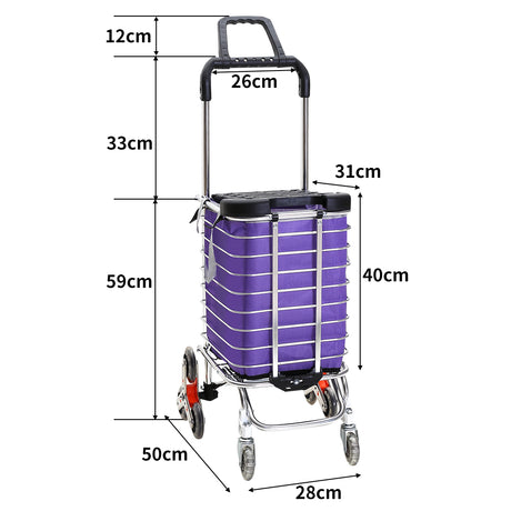 Foldable Shopping Cart Trolley Basket-2006733176529096706