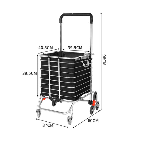 Mountview Foldable Shopping Cart Trolley-2006733176868835330