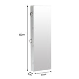 Levede Mirror Jewellery Cabinet Jewelry - Front View