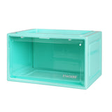 Stacked Sneaker Display Case Stackable Cyan - Low Angle