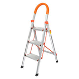 Traderight 3 Step Ladder Folding Aluminium - Low Angle