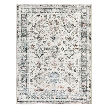 Marlow  Floor Rug Vintage Short Pile Washable Carpet Soft Plush Non Slip 160x120-2018816746949054464