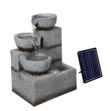 Lambu Solar Fountain Water Bird Bath - Low Angle