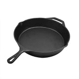TOQUE Non Stick Frying Pan Cast Iron - Low Angle