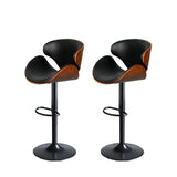 Levede 1x Bar Stools Gas Lift Kitchen Black-2006733238600601600