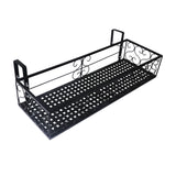 Levede Plant Stand Outdoor Indoor Home Black Rectangle - Close-Up Angle