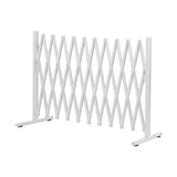 Garden Security Fence Gate Expandable White-2006733312898502656