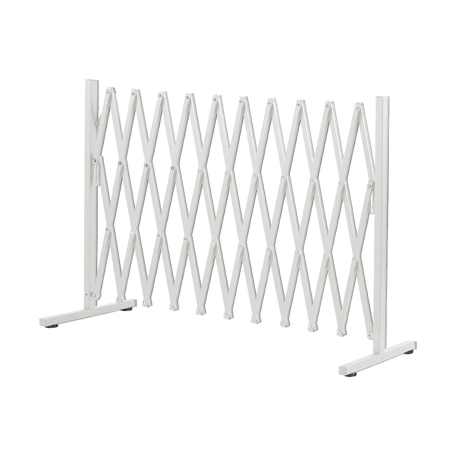 Garden Security Fence Gate Expandable White-2006733312898502656