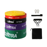 Centra Set of 5 Heavy Duty Resistance Bands - Low Angle
