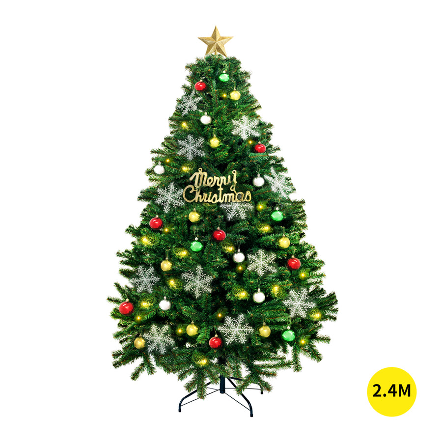 SANTACO Christmas Tree 2.4M 8Ft Xmas 2.4 Meter-2018816916310855680