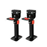 Manan 2X 410mm-545mm Drop Down Corner Black - Low Angle