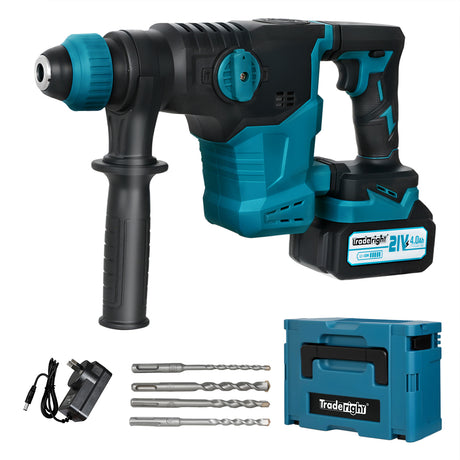 Traderight  21V Cordless Rotary Hammer Drill Tool Set-2018816847629127680