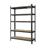 Traderight Warehouse Shelving Shelves Black - Low Angle