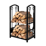Traderight Firewood Rack 4 Fireplace - Low Angle