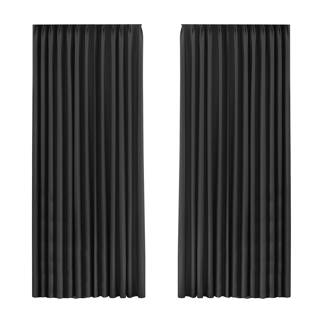 Marlow 2XBlockout Curtains Chenille 180x250 Grey CD1016-180x250-DG-2006733255931465728