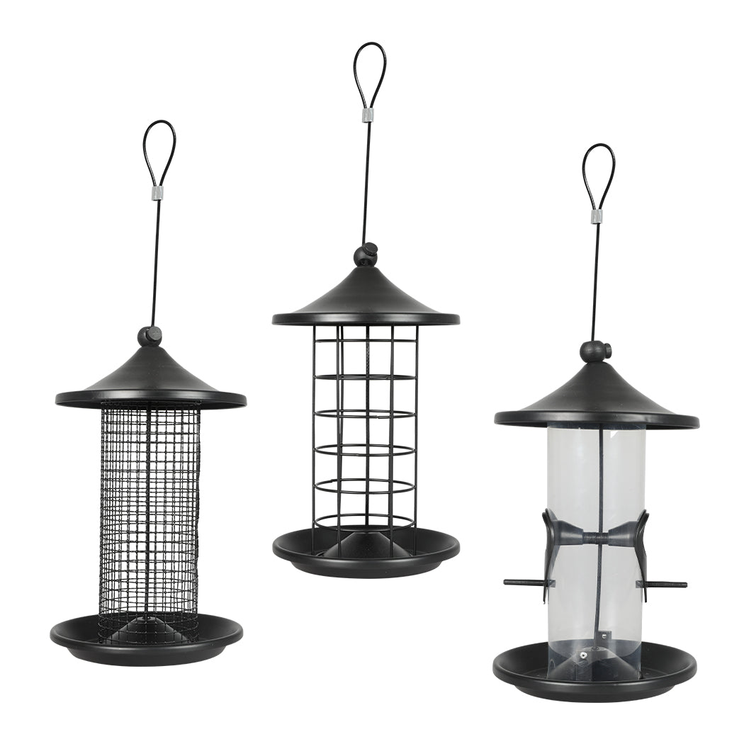 PaWz 3x Bird Feeder Hanging Wild Seed-2018816691559075840