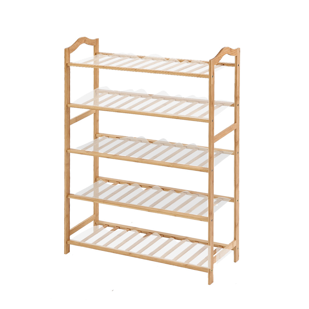 Levede Bamboo Shoe Rack Storage Wooden-2018816705874235392
