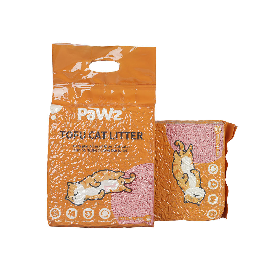 PaWz 2.5kg Tofu Cat Litter Clumping Watermelon x4-2018816787067572224