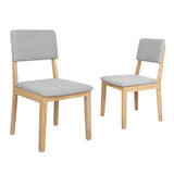 Levede 2x Dining Chair Armless Upholstered Seat - Extra Image