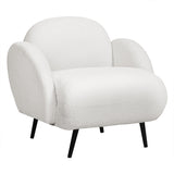 Levede Sofa Chair Fleece Upholstered Single White-2006732843727851520