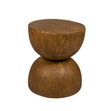 Levede Side Table Terrazzo Coffee Tables Oak - Low Angle