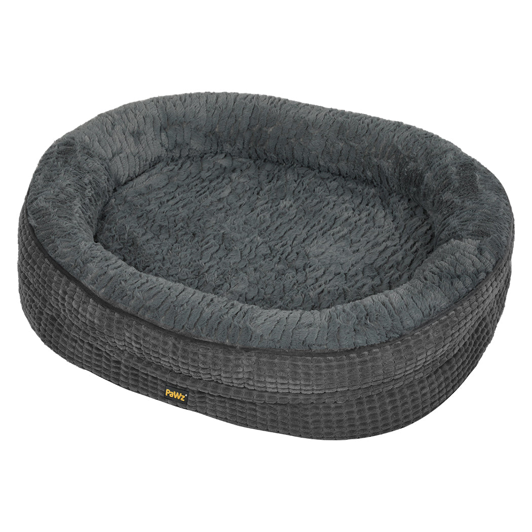 Pawz Orthopedic Plush Dog Bed Soft Washable Pet Bed Grey Cosy Cushion S Size-2011971116691755008