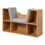 Levede Kids Bookcase Toys Box Shelf Brown-2018816836392587264