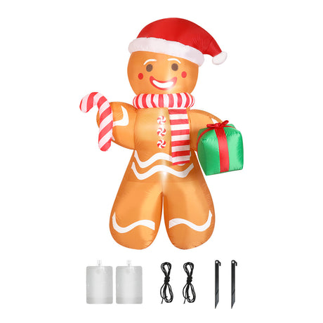 Santaco Christmas Inflatable Outdoor Gingerbread Man 2.5M-1954803065118920704