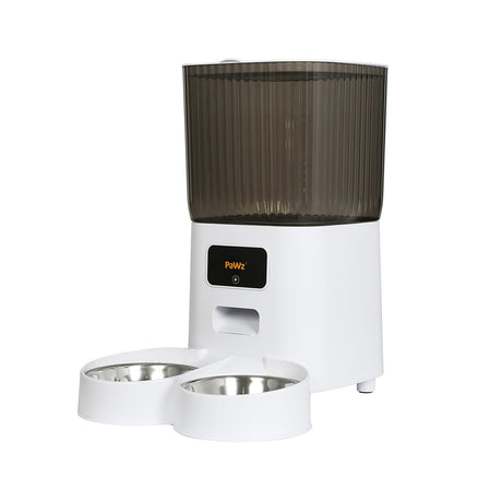 PaWz 5L Automatic Pet Feeder 2 Bowl White-2018816828129808384