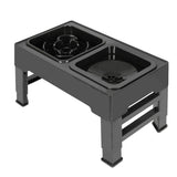 PaWz Elevated Pet Feeder 4 Height Adjustable - Low Angle