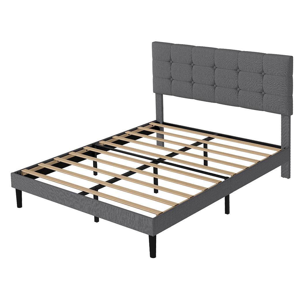 Levede Bed Frame Upholstered Platform Mattress Base Double-2011971105811730432