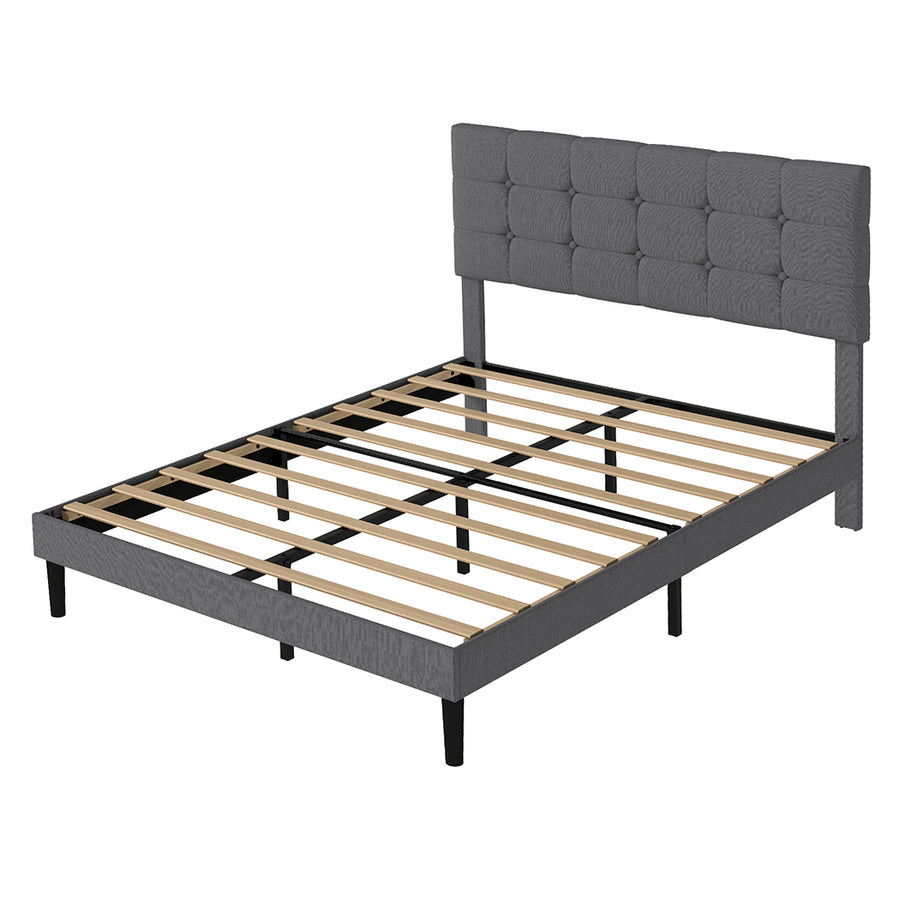 Levede Bed Frame Upholstered Platform Mattress Base Double-2011971105811730432