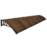 Mountview Window Door Awning Outdoor 1M X 6M Brown 1x6M - Low Angle
